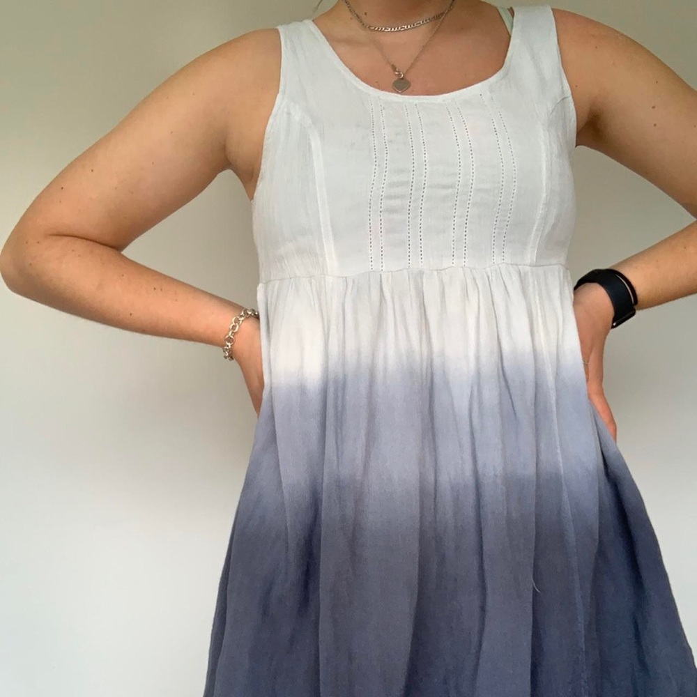 Olive & Oak Blue Ombré Tank Dress Size M